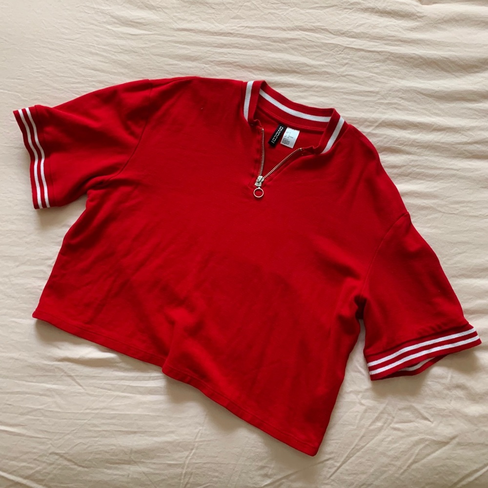H&M Zipper Crop Top
